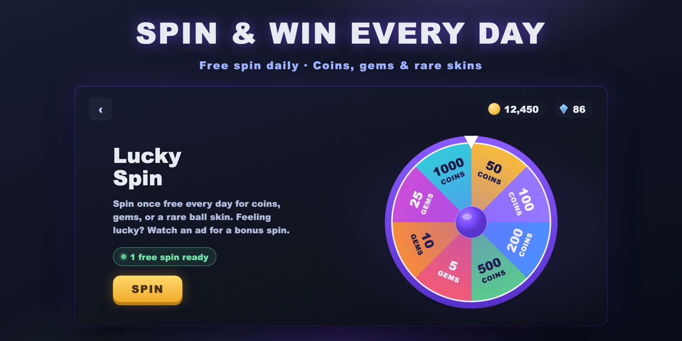 Chico Ball Lucky Spin daily rewards